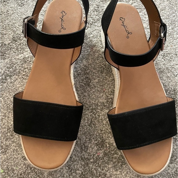 NEW- Qupid Big Bang Espadrille Wedge Sandals - Picture 17 of 17
